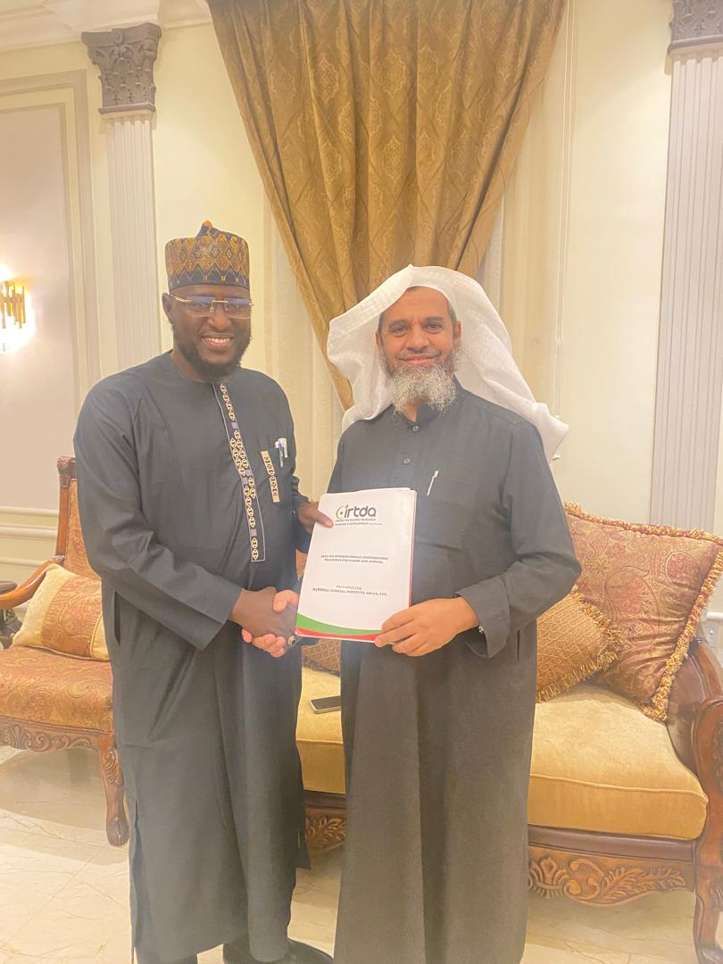 Read more about the article Barr. Umar Abubakar, the Executive Director of the Center for Islamic Research Training and Development (CIRTDA), conducted a courtesy visit to Dr. Abdallah Baahamam, the Director of Administration at the African Islamic Academy (AiA) in Riyadh